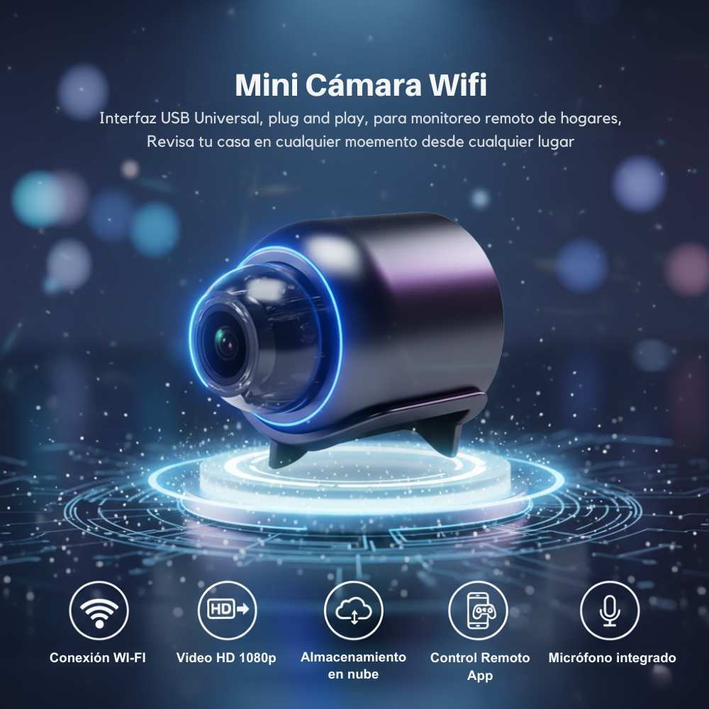 Micro Cámara Espía Portátil Full HD.